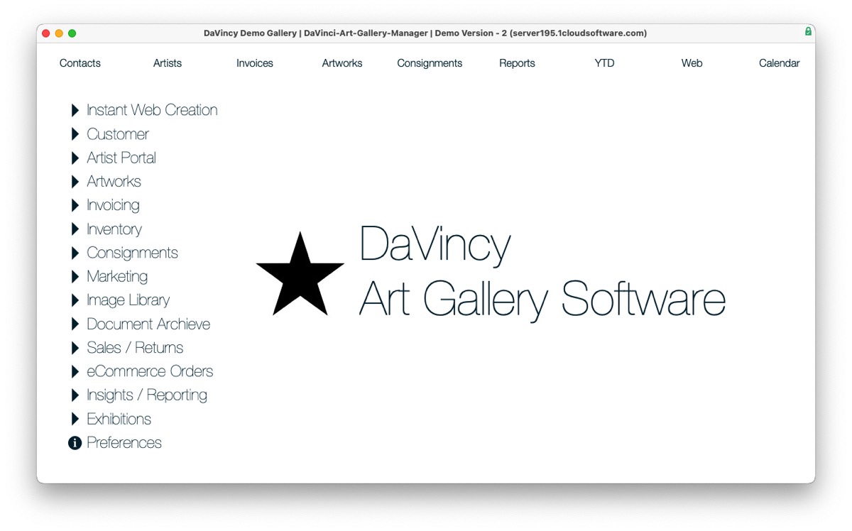 Davinci Art Gallery Software 906